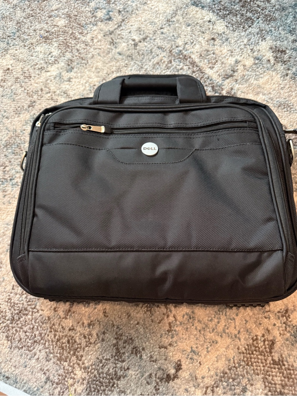 Dell Black Nylon Laptop Briefcase with Front Organizer Pocket